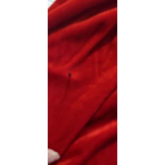 Red Fuzzy Sequin Accent Dress - Picture 11 of 11